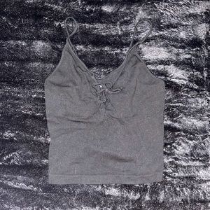 Black tank top, excellent condition.